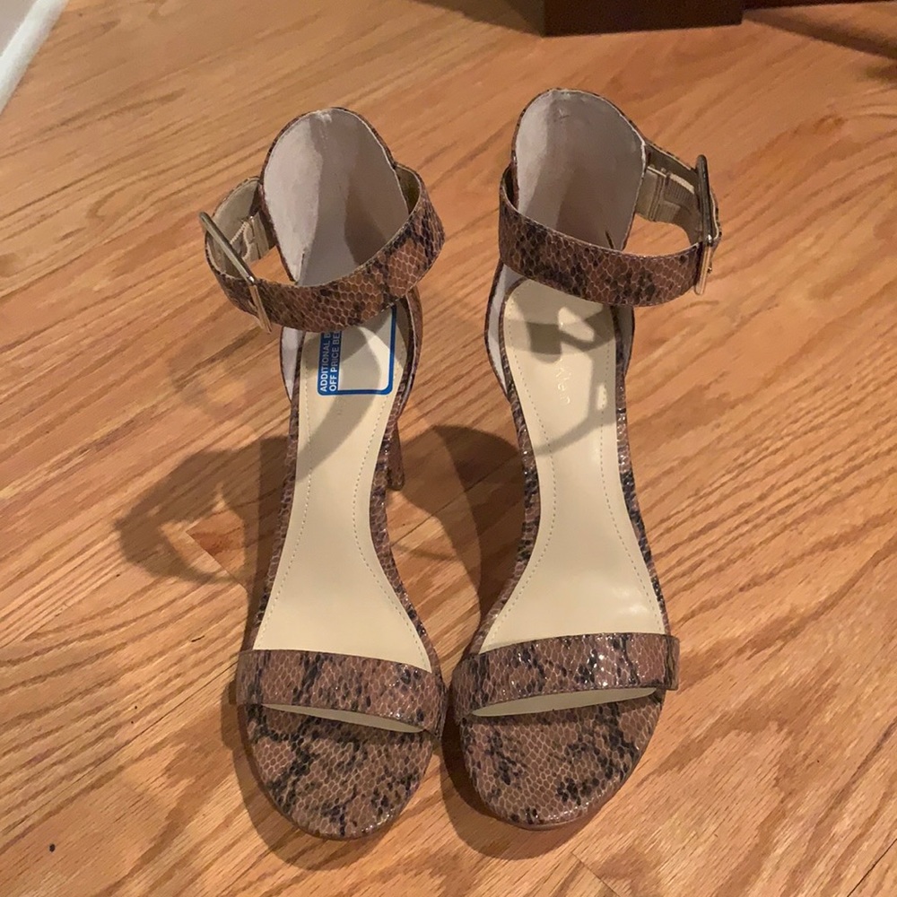 Calvin Klein Vivian snakeskin heels
